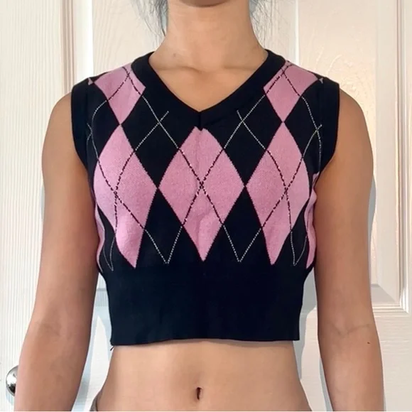 YesStyle Tops Cropped Sweater Vest Poshmark